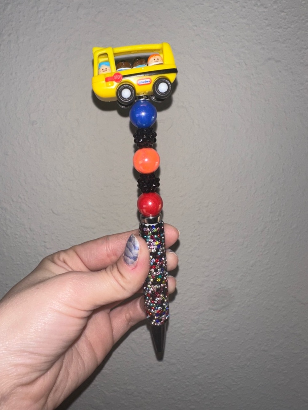 Little Tikes Yellow School Bus Bead Pen